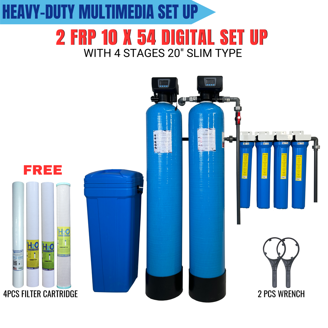 2 FRP 10 X 54 AUTOMATIC BACKWASHING WITH 4 STAGES