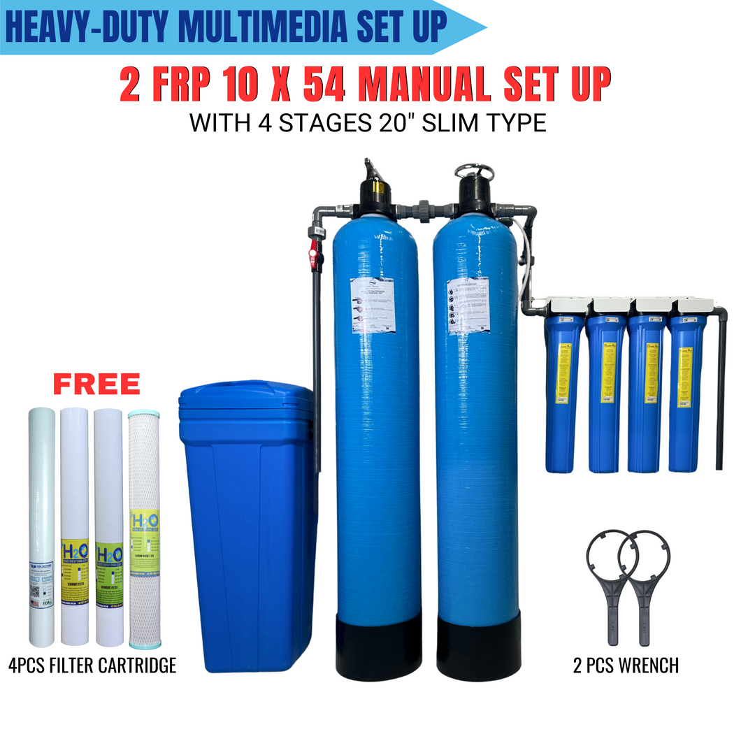 2 FRP 10 X 54 MANUAL BACKWASHING WITH 4 STAGES