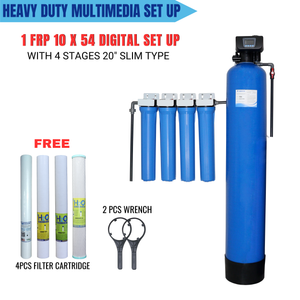 1 FRP 10 X 54 ACTIVATED CARBON AUTOMATIC BACKWASHING WITH 4 STAGES