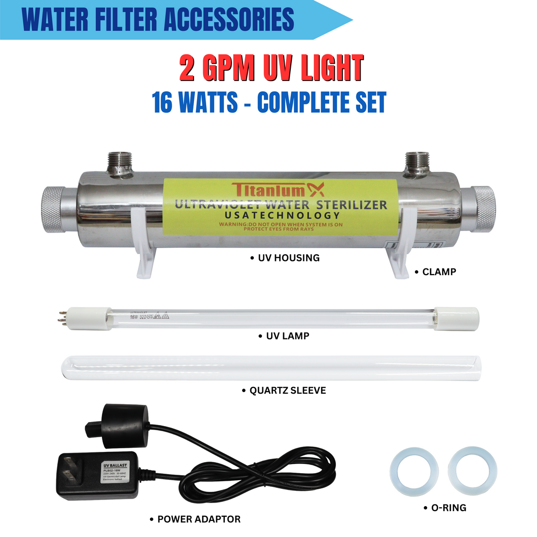 2 GPM Ultraviolet Light 16 Watts 1/2