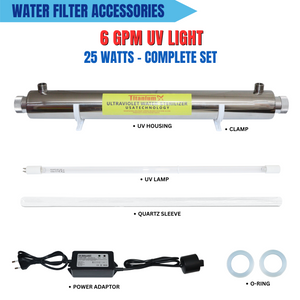 6 GPM Ultraviolet Light 25 Watts 1/2" NPT