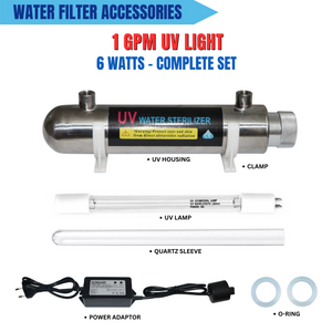 1 GPM Ultraviolet Light 6 Watts 1/4" NPT