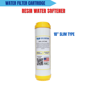 Disposable Resin Water Softener Filter 10" Slim Type